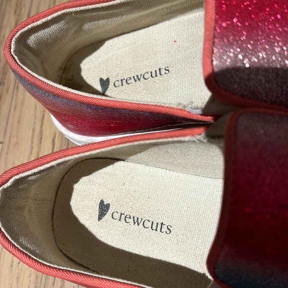 Crewcuts Little Girls’ Pink Glitter Slip On Sneakers (Size: 30 EU / 12.5 US) - Picture 6 of 11